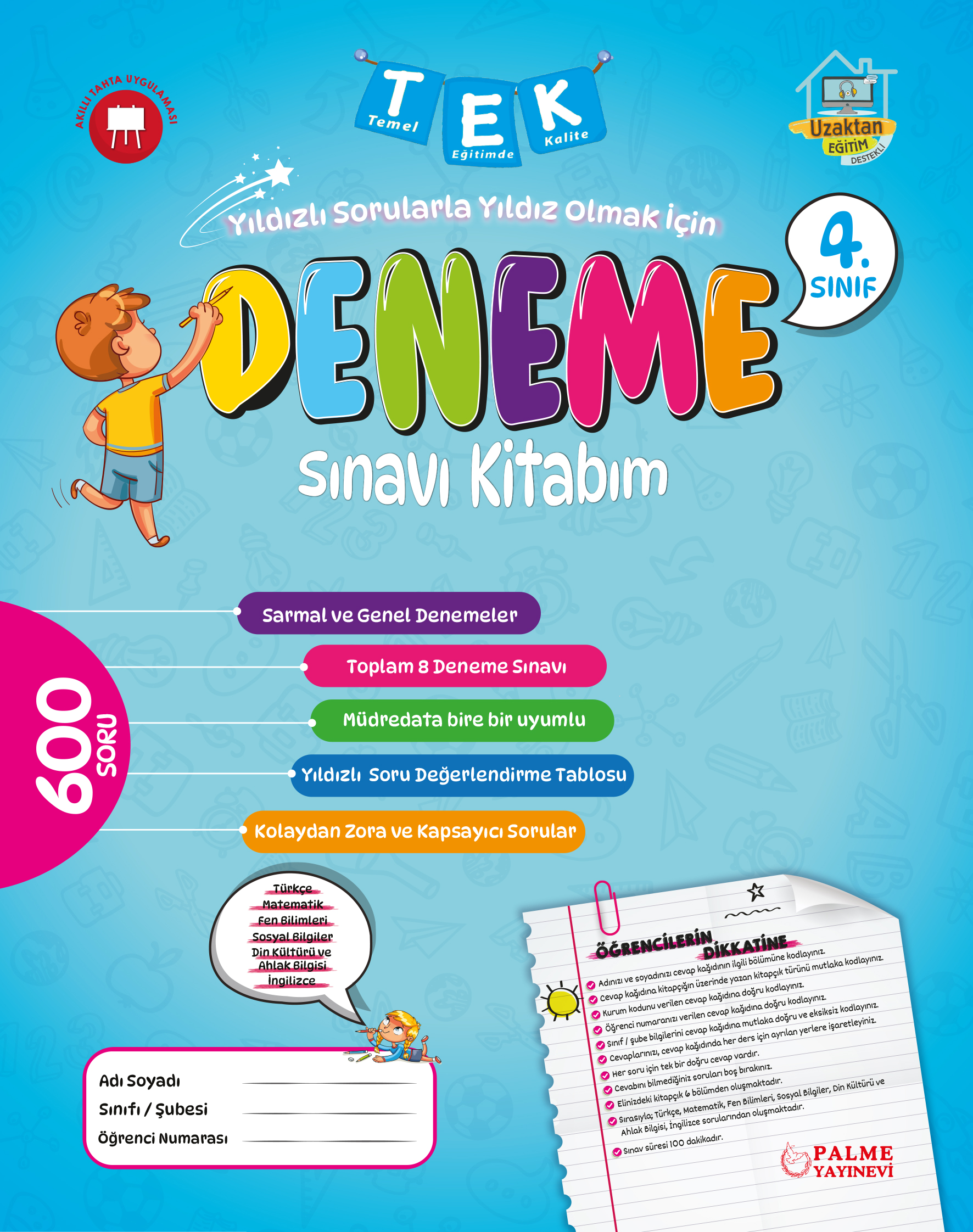 4. Sınıf Deneme Sınavı Kitabım kapak görseli